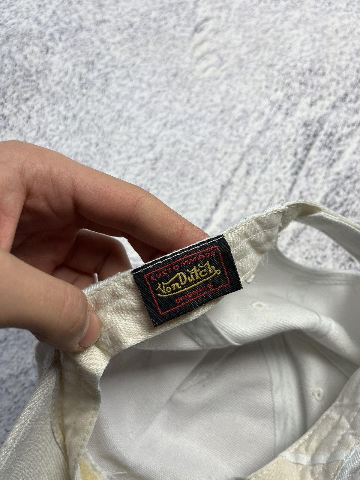 Other Vintage Von Dutch White Denim Hat Celebrity Worn Size ONE SIZE - 13 Thumbnail
