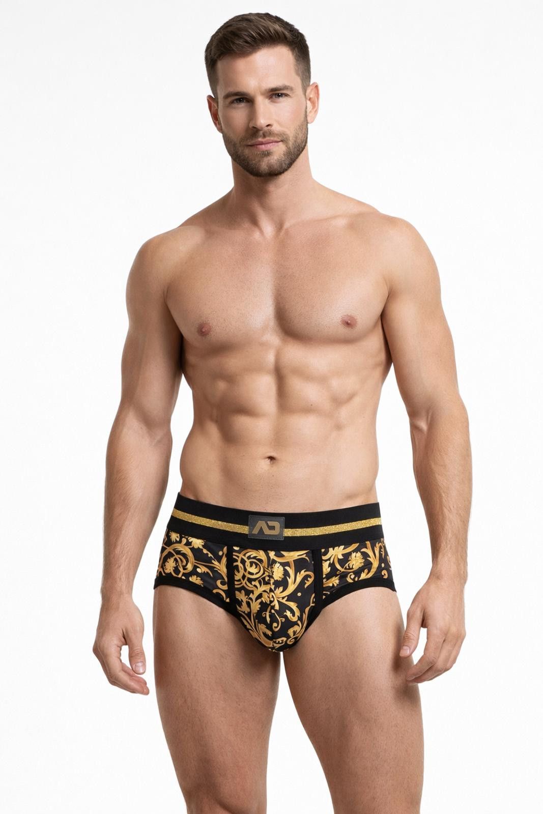 Other ADDICTED Men’s M / 32 Versailles Brief Black & Gold – NEW Size ONE SIZE - 1 Thumbnail