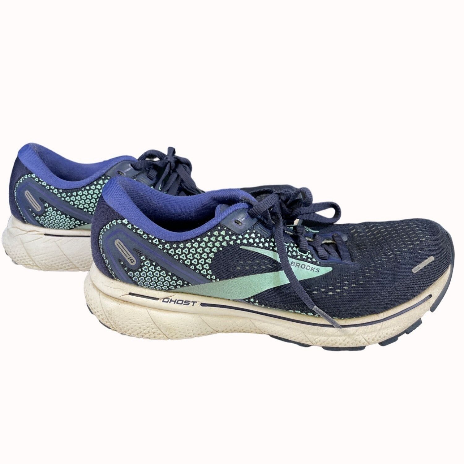 Brooks Brooks Ghost 14 Womens Navy Blue Running Sneakers Size 8 SKU Size US 8 / IT 38 - 1 Thumbnail