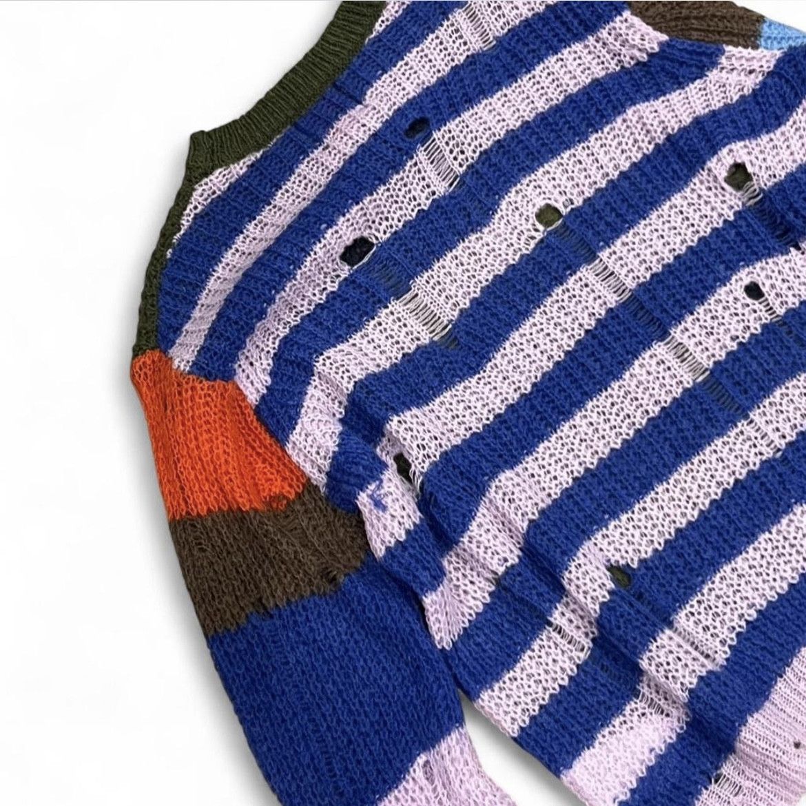 Heaven by Marc Jacobs Striped Crew Neck Pullover Size US M / EU 48-50 / 2 - 6 Thumbnail