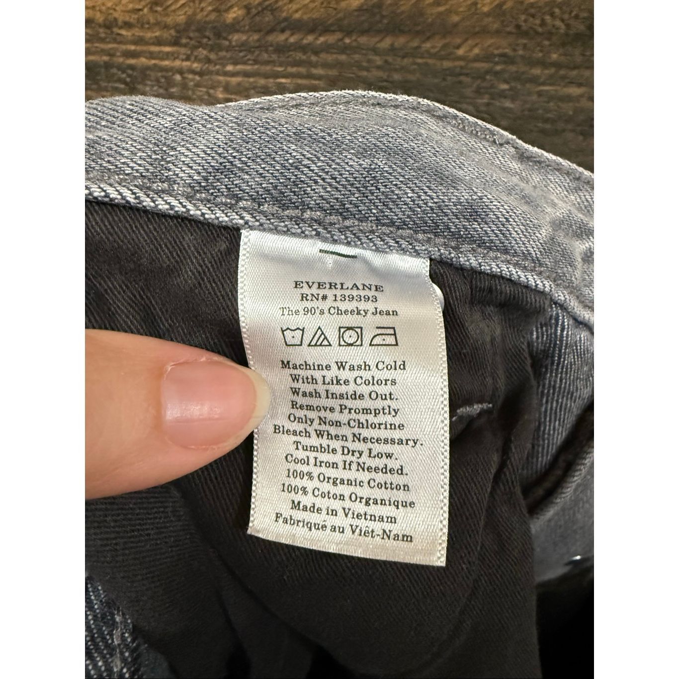 Everlane Everlane cropped grey the 90’s cheeky jeans size 31 Size 31" - 5 Thumbnail