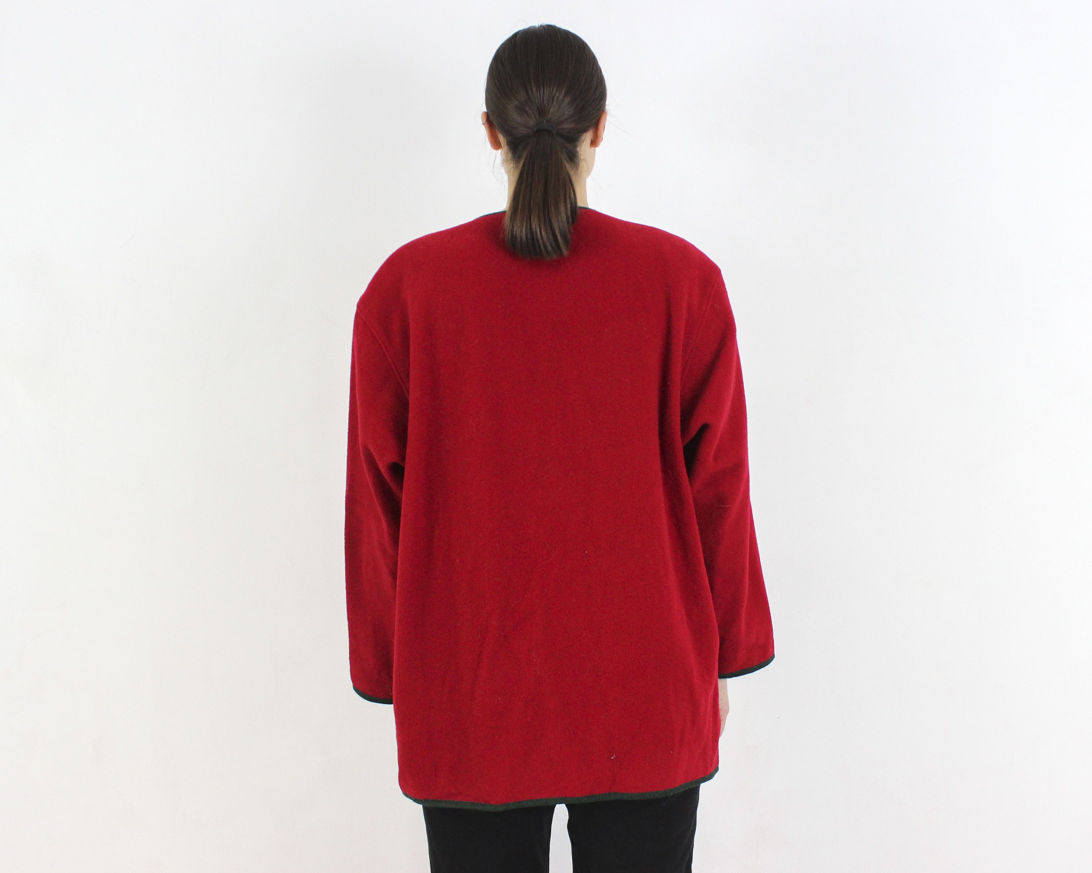 Vintage H Moser Trachten Women L EU 42 Cardigan Blazer Jumper Jacket Size L / US 10 / IT 46 - 4 Thumbnail