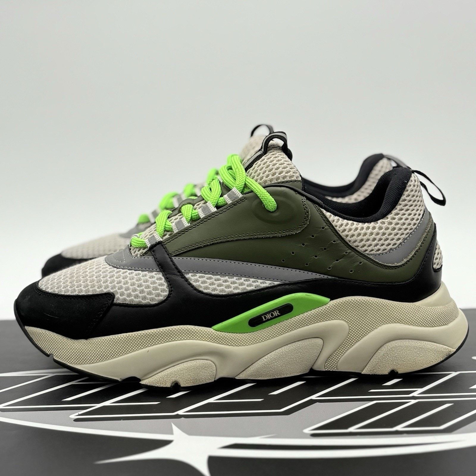 Dior Dior x Peter Doig B22 Sneaker (Khaki/Orange) | Grailed
