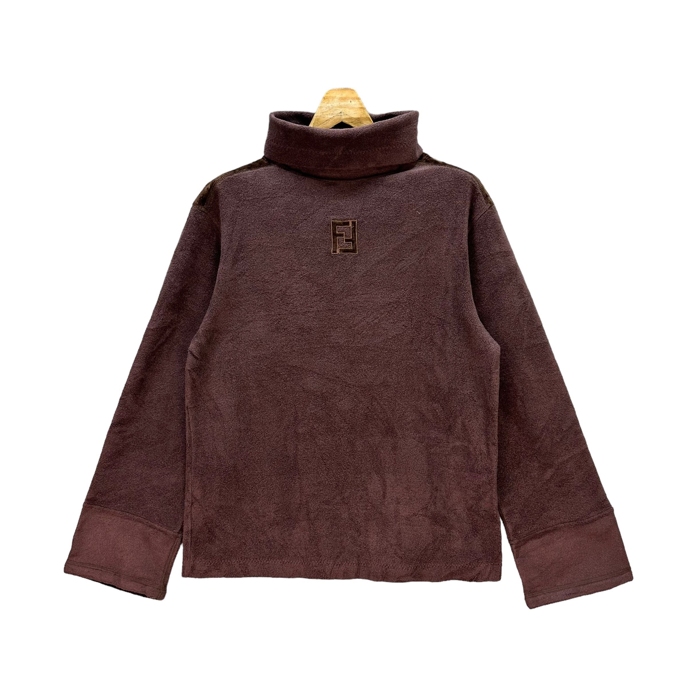 Fendi FENDI Embroidery Center Logo Stand Collar Fleece #9162-64 Size US S / EU 44-46 / 1 - 1 Thumbnail