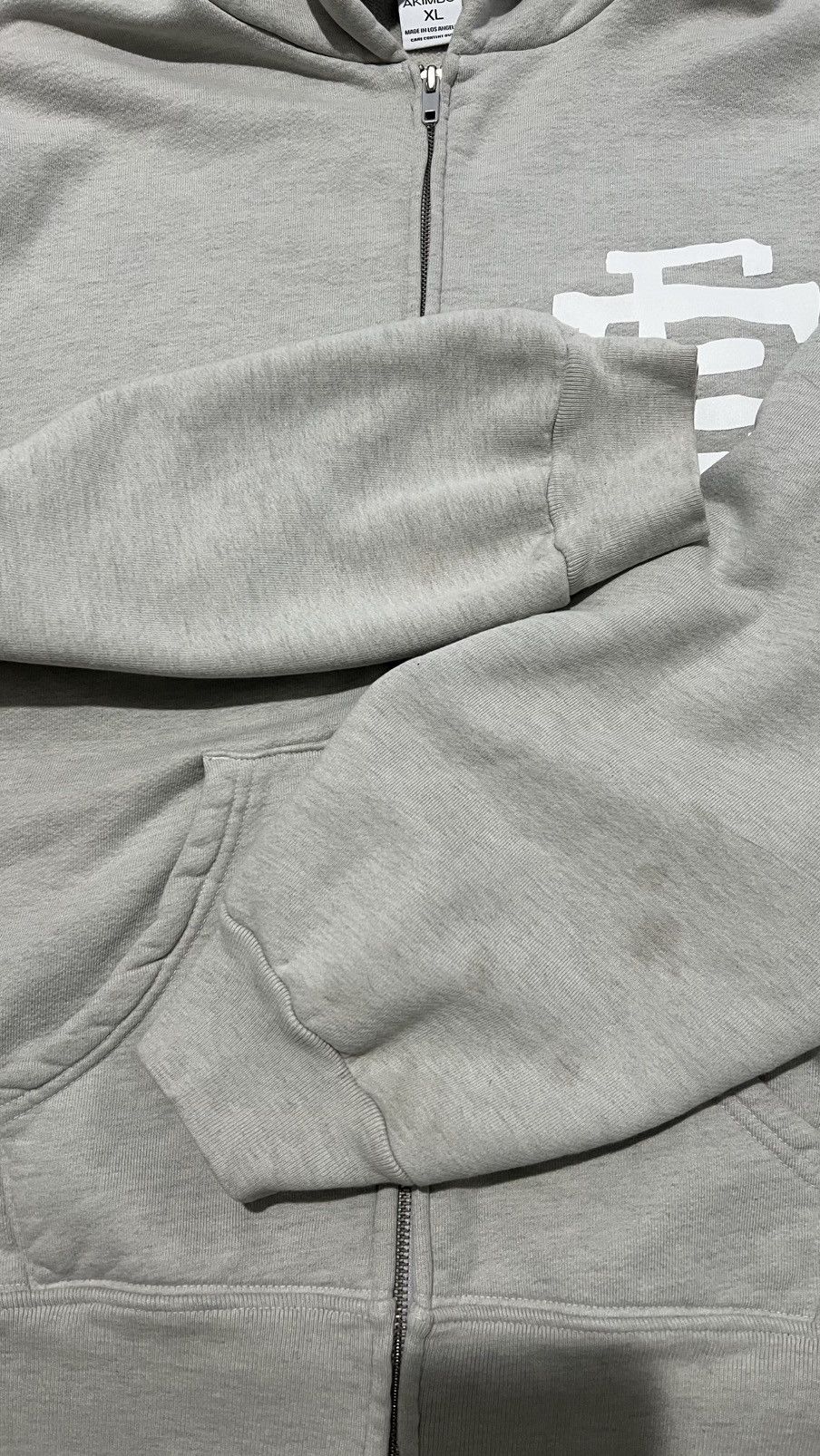 Akimbo Club × Eric Emanuel Akimbo Club x Eric Emanuel Zip-Up Grey Hoodie Sweatshirt XL Size US XL / EU 56 / 4 - 5 Thumbnail