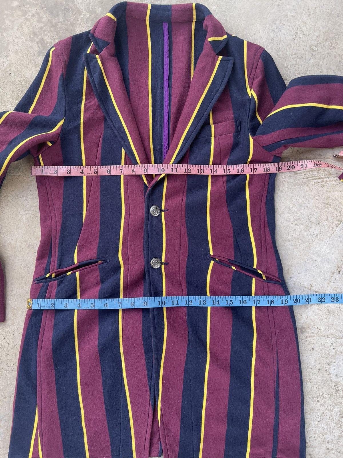 PPFM PPFM striped bondage long coat Size US M / EU 48-50 / 2 - 10 Thumbnail