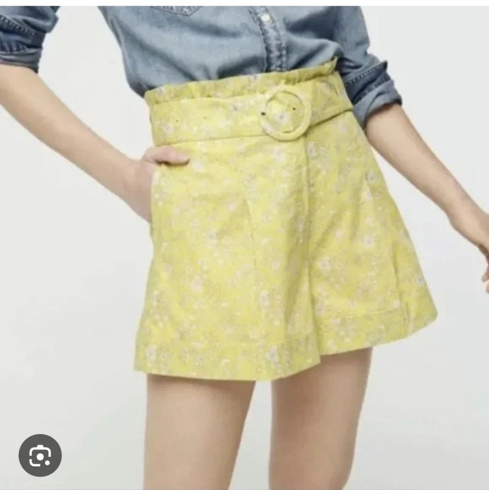 J.Crew J. CREW | Pleated shorts with ring-buckle belt Liberty prin Size 27" / US 4 / IT 40 - 2 Thumbnail