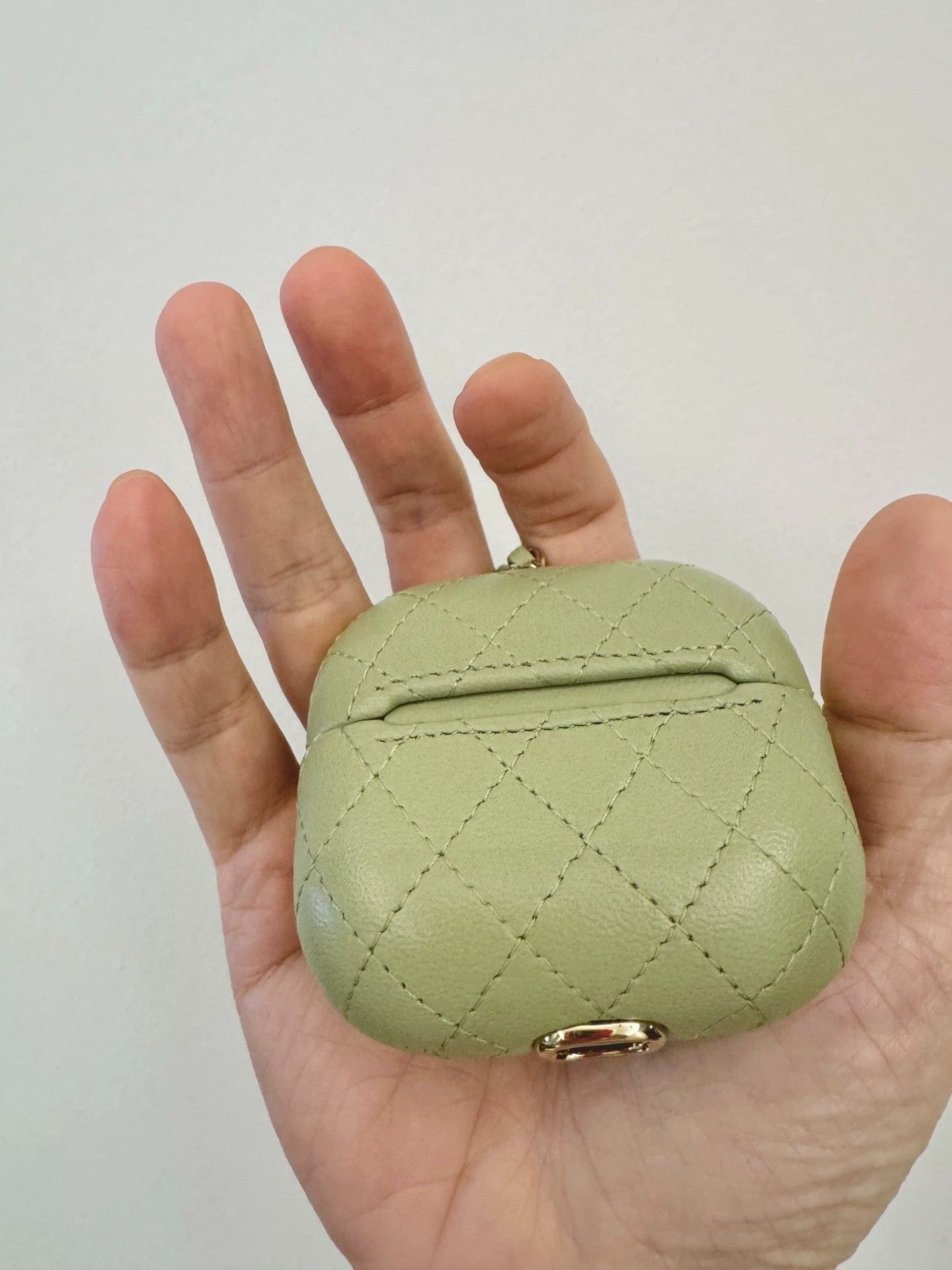 Chanel Chanel Lambskin Hard AirPods Pro Case Avocado Mint Green Size ONE SIZE - 2 Thumbnail