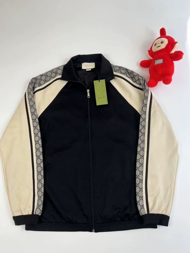 Gucci Gucci Black Snake Print Logo Jacket-2506 Size US S / EU 44-46 / 1 - 1 Thumbnail