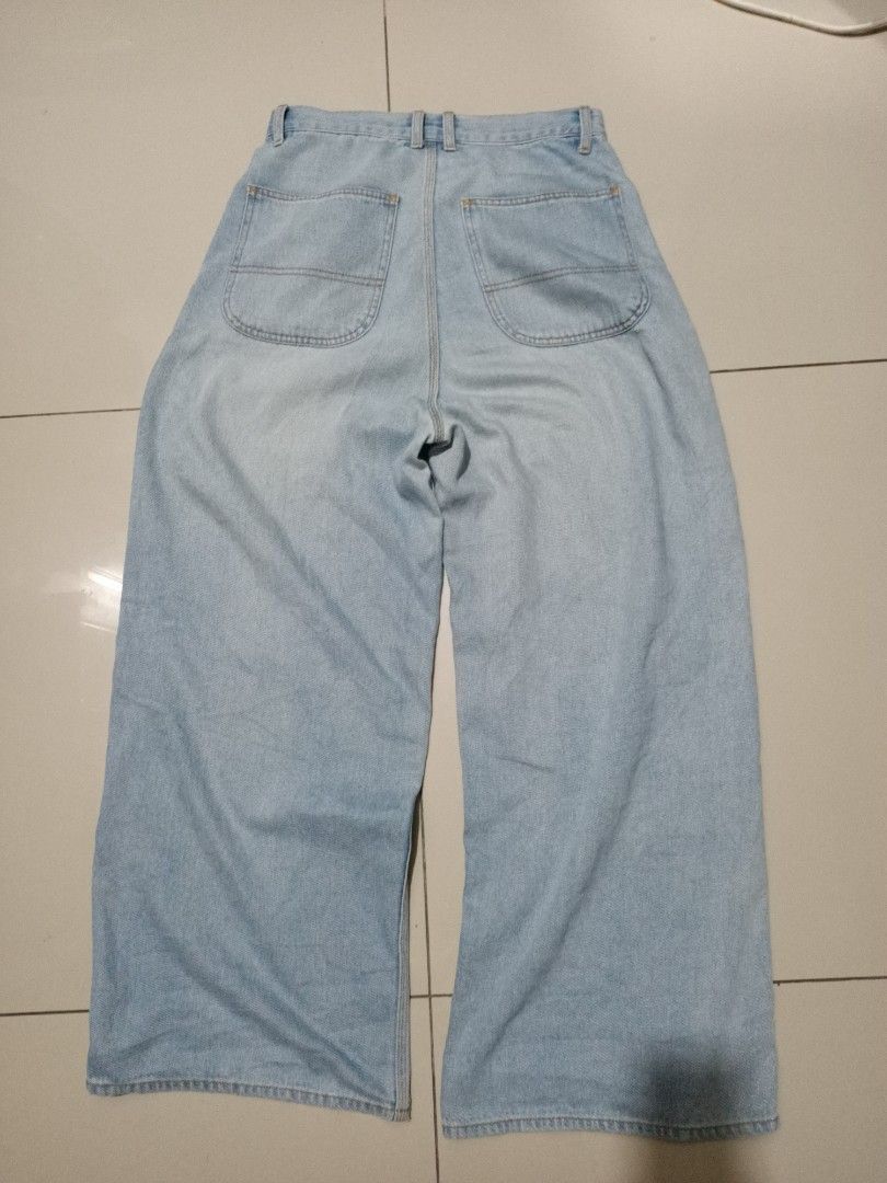 Designer × Japanese Brand Alicia pageboy baggy jeans wide leg Size US 30 / EU 46 - 4 Thumbnail