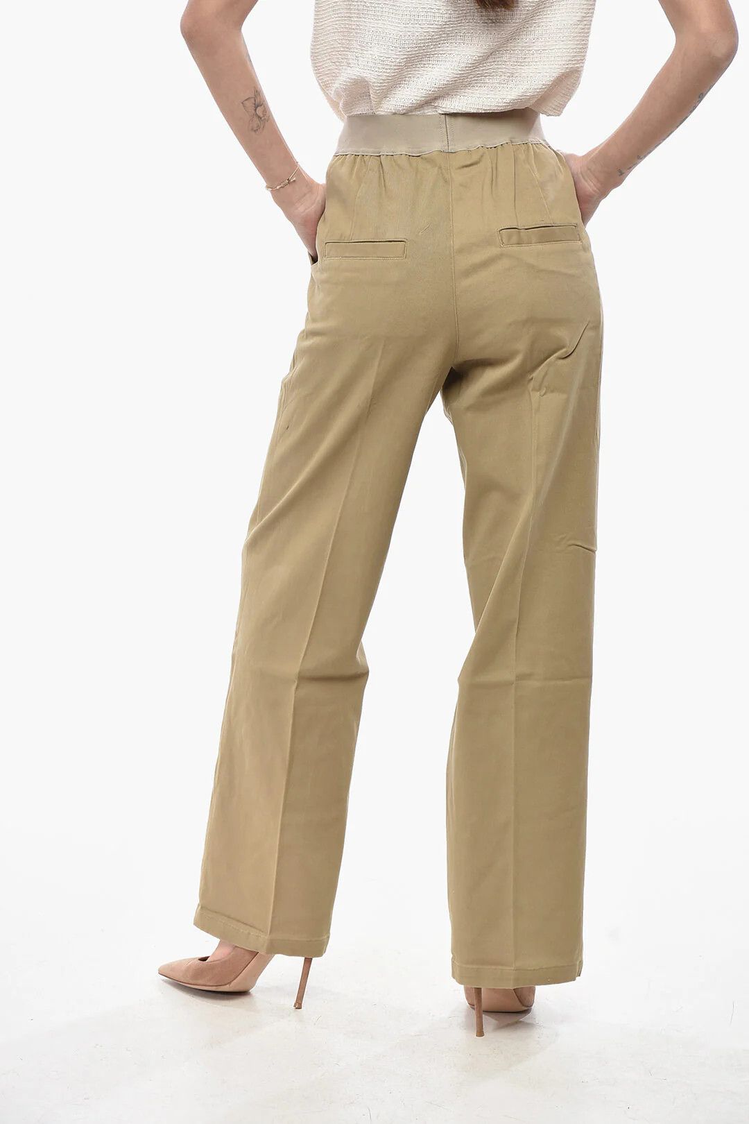 Fear of God og1mm0326 Cotton Relaxed-Fit Pant in Beige Size 28" / US 6 / IT 42 - 2 Thumbnail