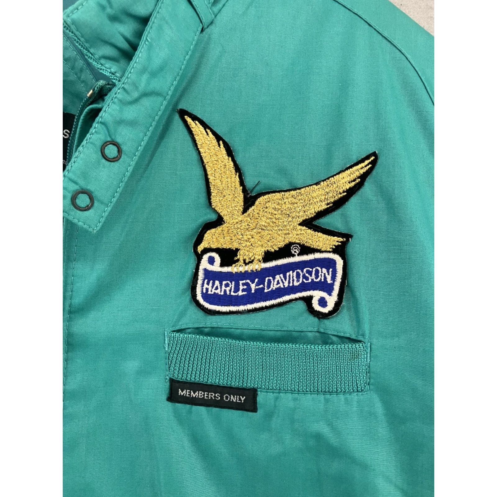 Members Only VINTAGE Members Only Bomber Jacket Mens 44 Blue Full Zip Lined 80s 90s Racer Size US S / EU 44-46 / 1 - 3 Thumbnail