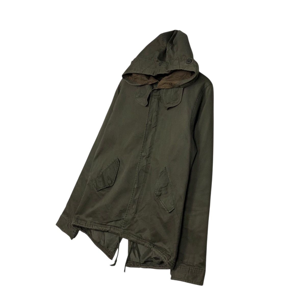 Hysteric Glamour 📌Rich Green Military Biker Jacket Zipper Hoodie Slick Punk Size US M / EU 48-50 / 2 - 3 Thumbnail