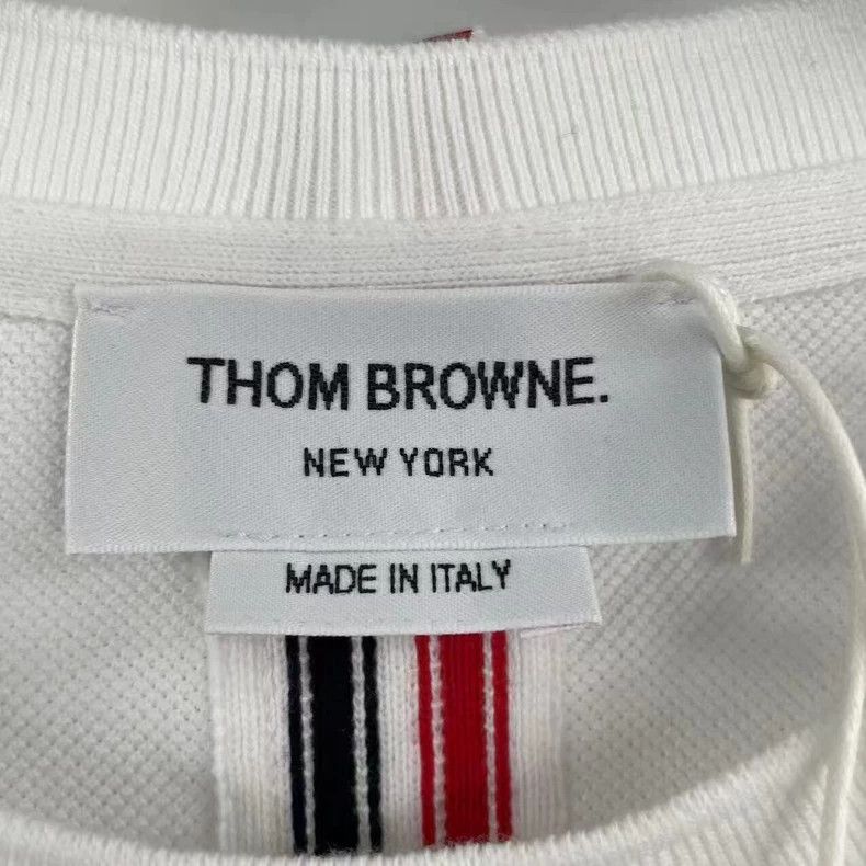 Thom Browne Thom browne White back striped short sleeves 2504-Nextarrow Size US S / EU 44-46 / 1 - 3 Thumbnail