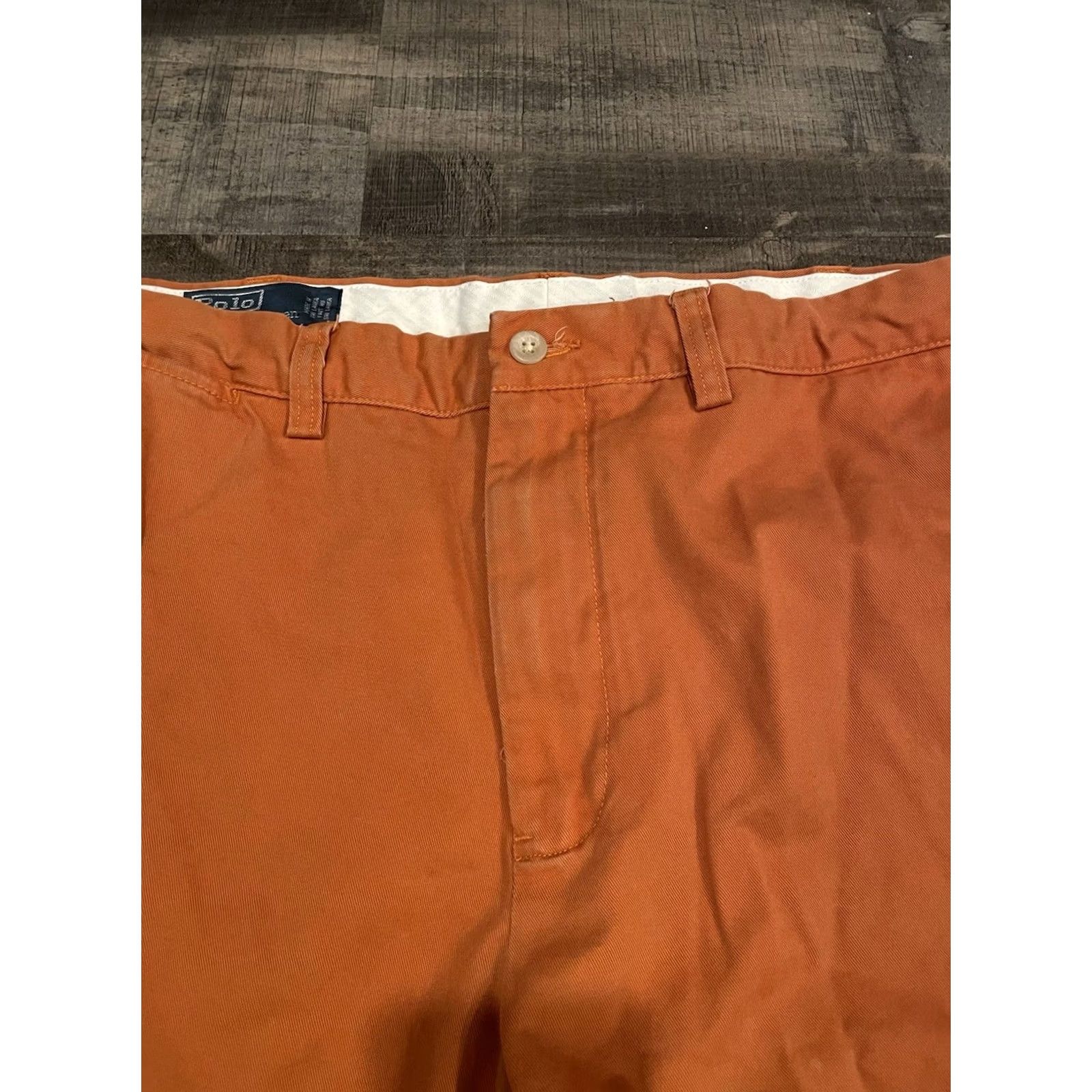 Polo Ralph Lauren VINTAGE Polo Ralph Lauren Preston Chino Pant Pink Mens 36x32 Regular Twill Cotton Straight Front Size US M / EU 48-50 / 2 - 4 Thumbnail
