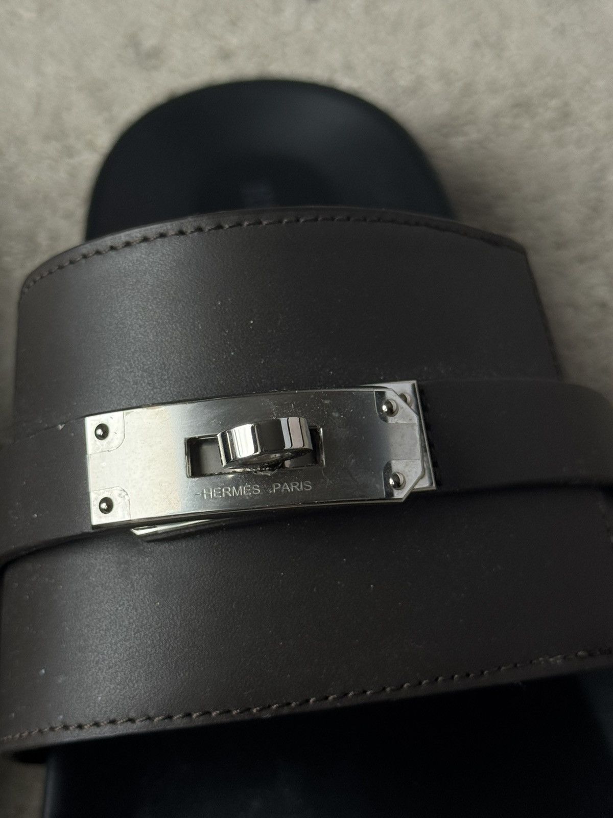 Hermes Hermes Birkin Strap Leather Rare Mens Runway Sandals Size 11 Size US 11 / EU 44 - 6 Thumbnail
