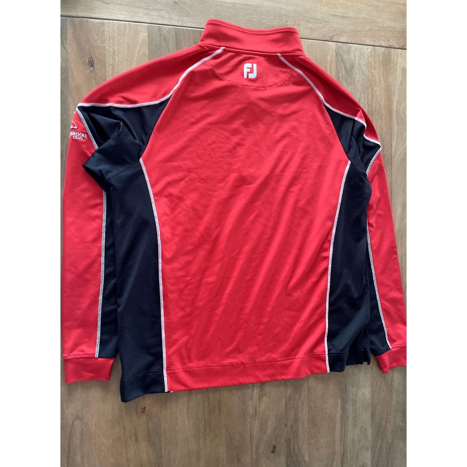 Footjoy FootJoy Stonebrooke Golf Club Performance 1/4 Zip Longsleeve Shirt Men M Multicolor Nylon Spandex Zip Sweatshirt Pullover Adult Mens Shirt Size US L / EU 52-54 / 3 - 4 Thumbnail