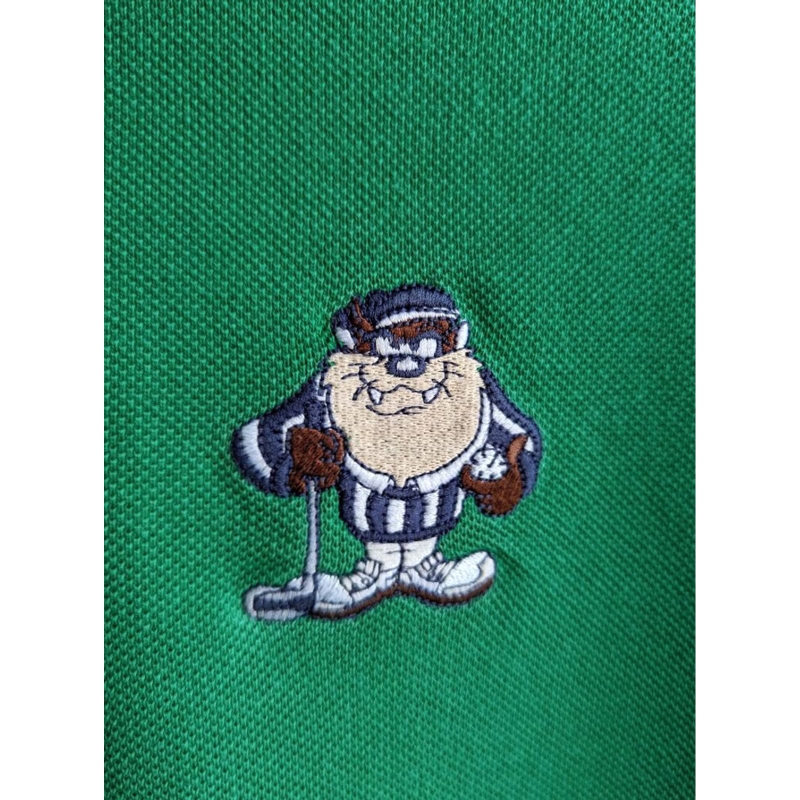 Vintage VINTAGE Tasmanian Devil Looney Tunes Golf Polo Shirt XL Men Green Polo Shirt XL Mens Green Tasmanian Devil Looney Tunes Golf Polo Size US XL / EU 56 / 4 - 2 Thumbnail