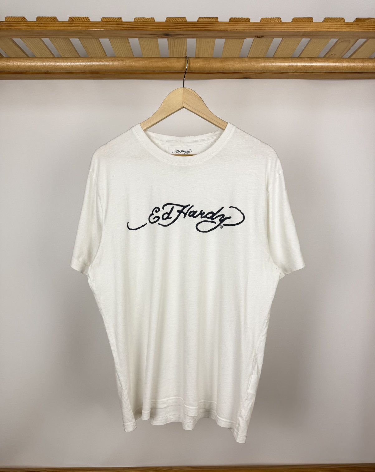 Ed Hardy Ed Hardy by Christian Audigier Big Logo T-Shirt Size L Size US L / EU 52-54 / 3 - 1 Thumbnail