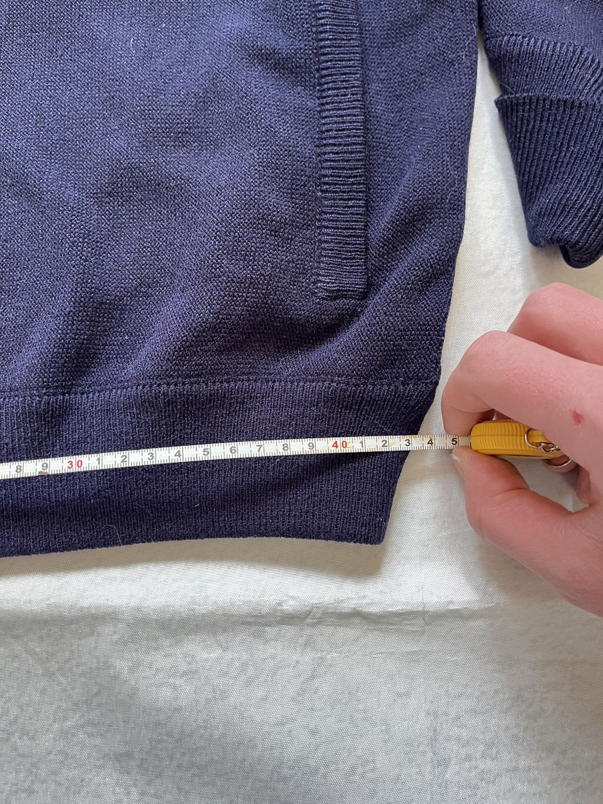 Lacoste Vintage Lacoste Navy Cardigan 90s Classic Logo Made in Spain Size US XL / EU 56 / 4 - 15 Thumbnail