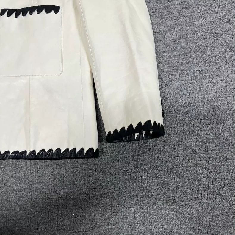 Chanel Chanel Black and White Leather Jacket -2505 Size US S / EU 44-46 / 1 - 3 Thumbnail