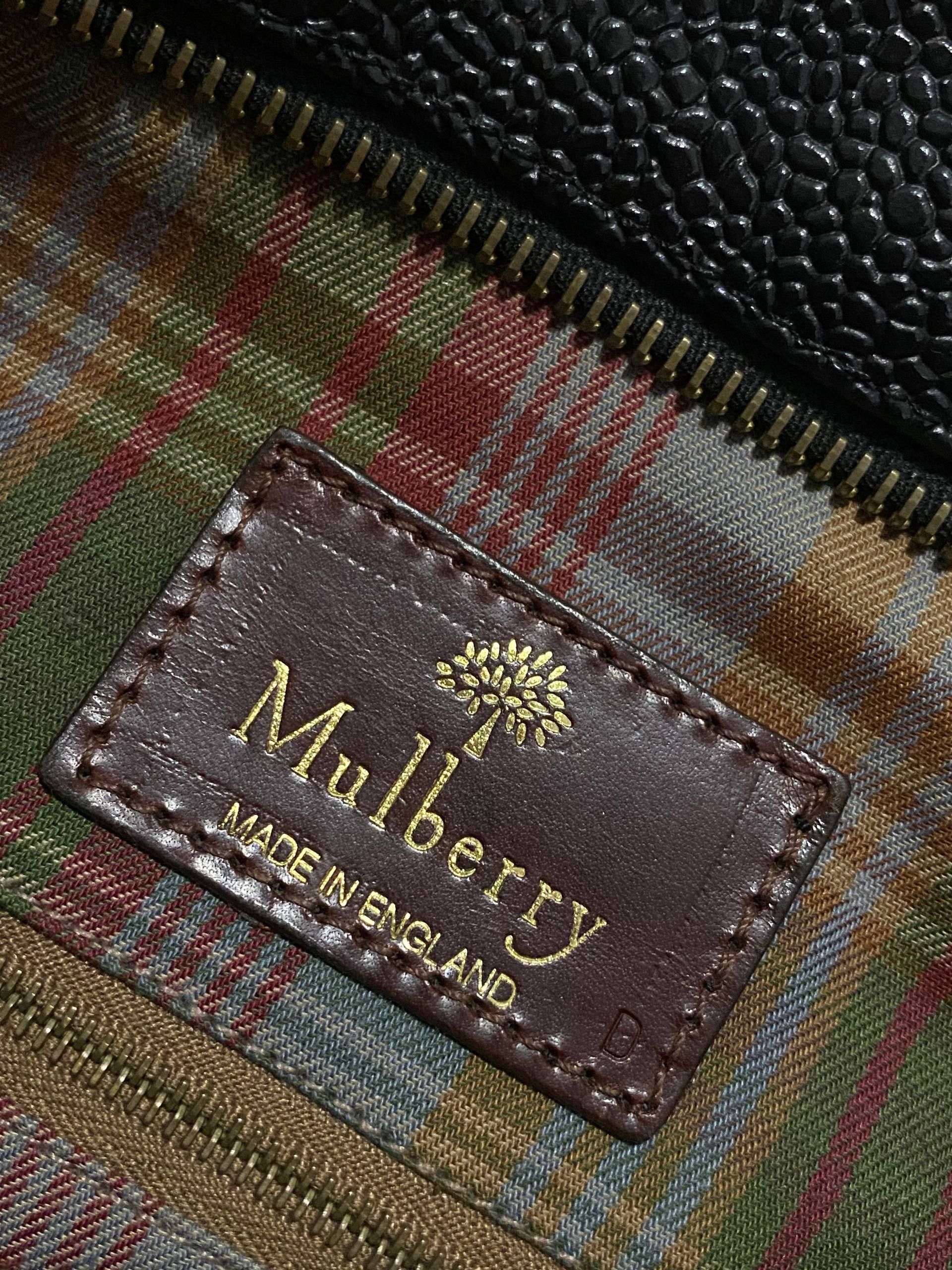 Mulberry Mulberry Handbag Vintage Hellier Classic Scotchgrain Leather Size ONE SIZE - 7 Thumbnail