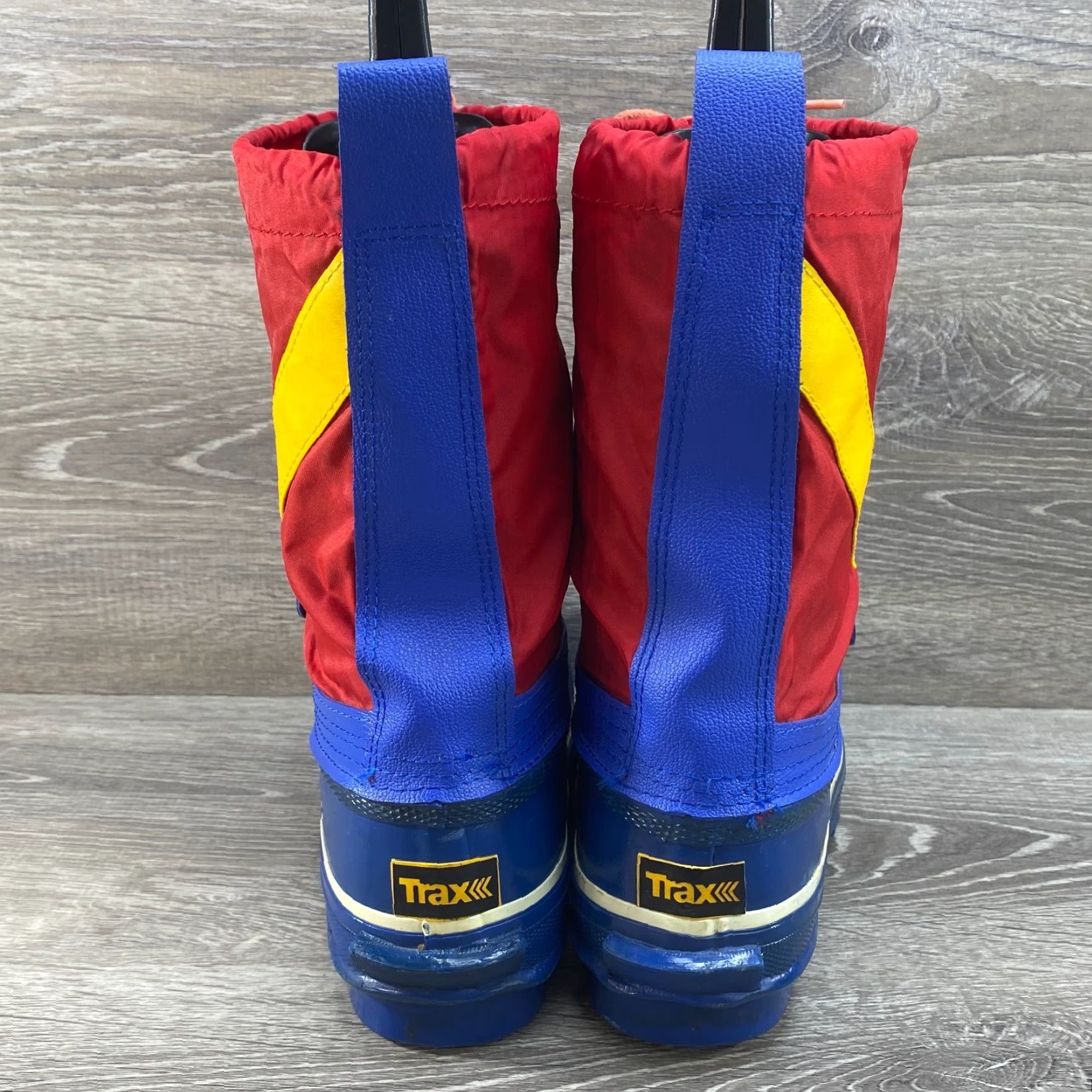 Vintage VINTAGE Trax TRAX Steel Shank Winter Snow Boots Blue Red Yellow Size 7 Wool Liner Boots Size US 7 / EU 40 - 6 Thumbnail