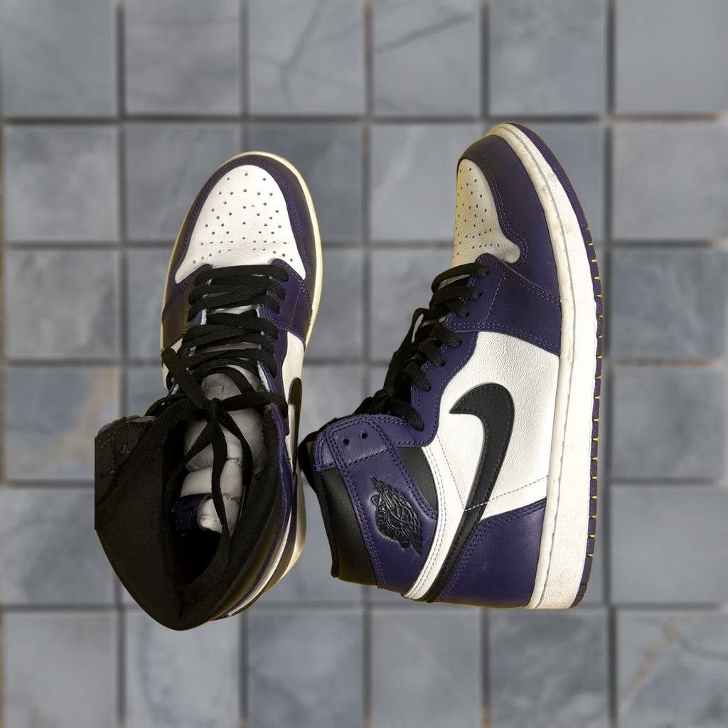 Jordan Brand AIR JORDAN 1 RETRO HIGH OG COURT PURPLE SIZE 11 Mens Sneaker Court Purple/White/Black 555088-500 Nike Size US 11 / EU 44 - 1 Thumbnail
