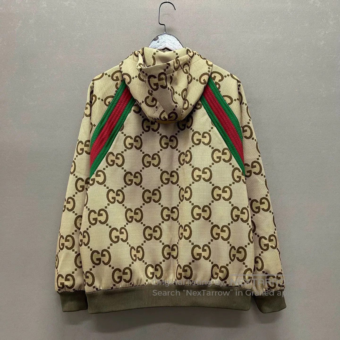 Gucci Gucci Brown Striped Zip-up Hooded Jacket. Size US S / EU 44-46 / 1 - 2 Thumbnail