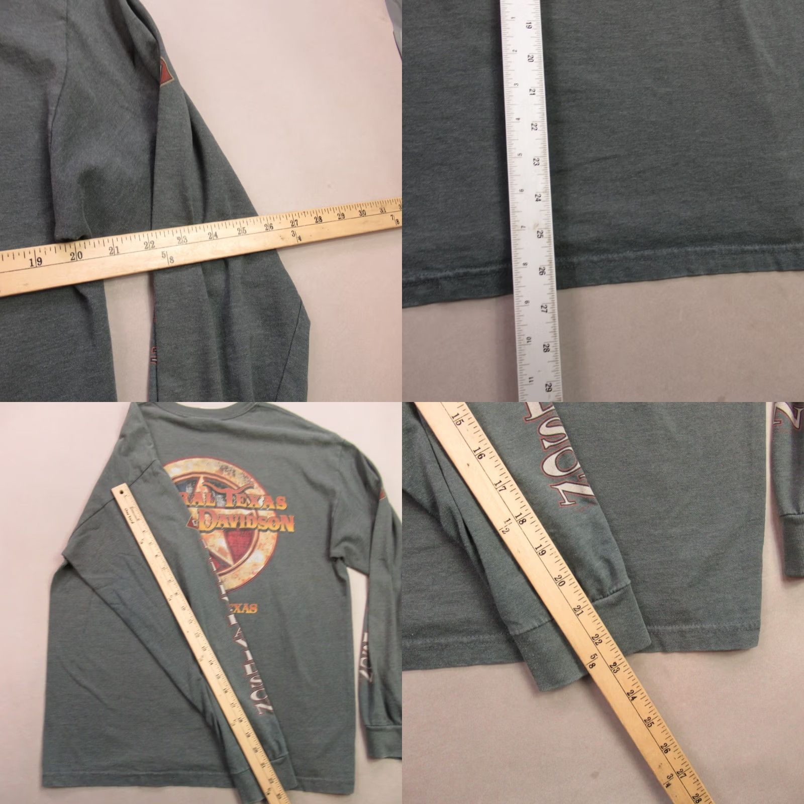 Harley Davidson Harley-Davidson Shirt Mens Large Long Sleeve Crew Neck Casual Green Lightweight Size US L / EU 52-54 / 3 - 8 Thumbnail
