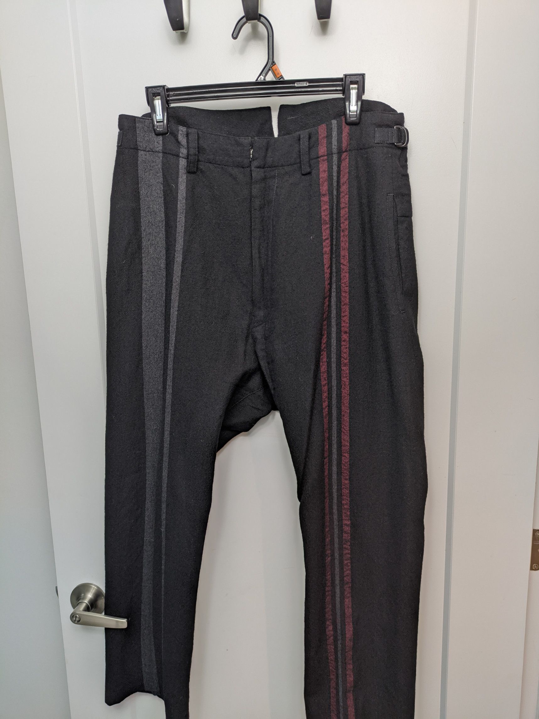 Nude: Masahiko Maruyama FW18 Wool Multi-Stripe Pants (NU-1319SL) Size US 32 / EU 48 - 2 Thumbnail