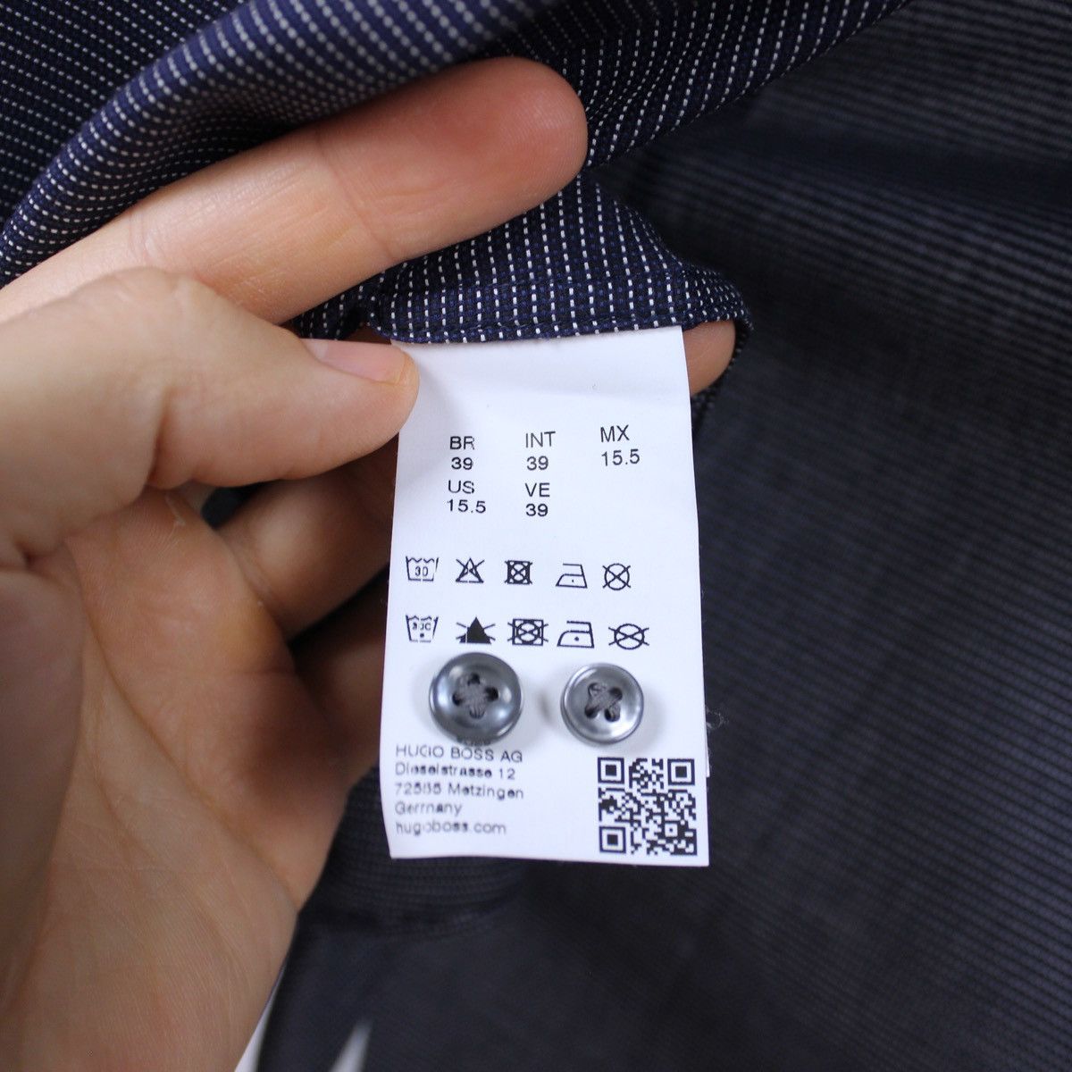 Hugo Hugo Boss Shirt Long Sleeve Size US M / EU 48-50 / 2 - 8 Thumbnail