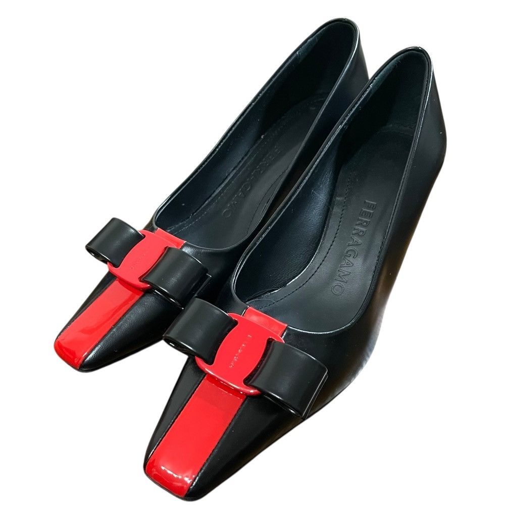 Salvatore Ferragamo Salvatore Ferragamo Salvatore Ferragamo SIWAR60 Leather Pumps Leather Shoes SIWAR60 DUTY FREE for USA Size ONE SIZE - 1 Thumbnail