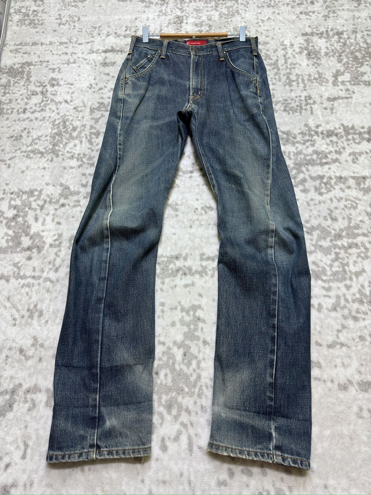 Edwin Vintage Edwin E-Function J-Cut Twisted Leg Jeans Size US 30 / EU 46 - 1 Thumbnail