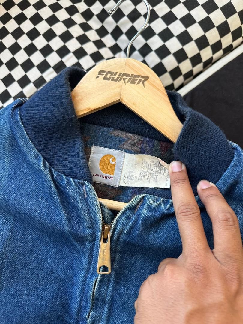 Carhartt × Vintage VINTAGE 80’s CARHARTT DETROID DENIM JACKET Size US M / EU 48-50 / 2 - 2 Thumbnail