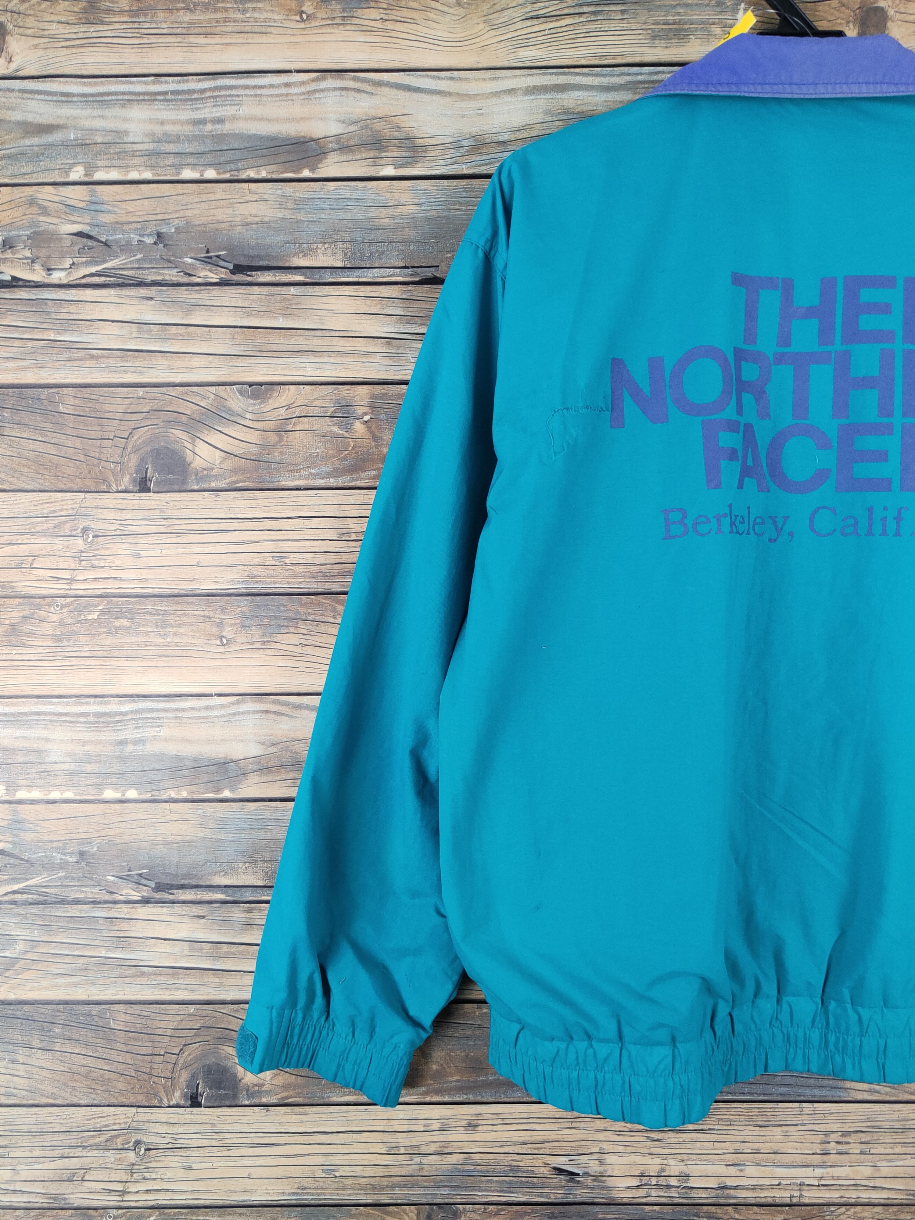 The North Face D The North Face Turquoise Nylon Sweaters windbreaker #006 Size US L / EU 52-54 / 3 - 4 Thumbnail