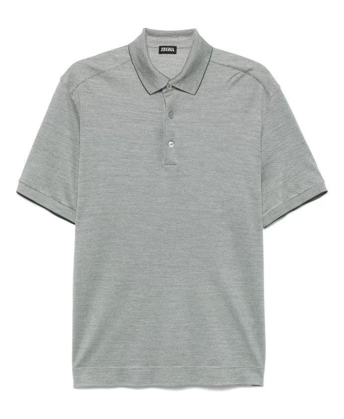 Ermenegildo Zegna o1s1rm0225 RUDC95A7 Polo Shirt in Grey Size US M / EU 48-50 / 2 - 1 Thumbnail