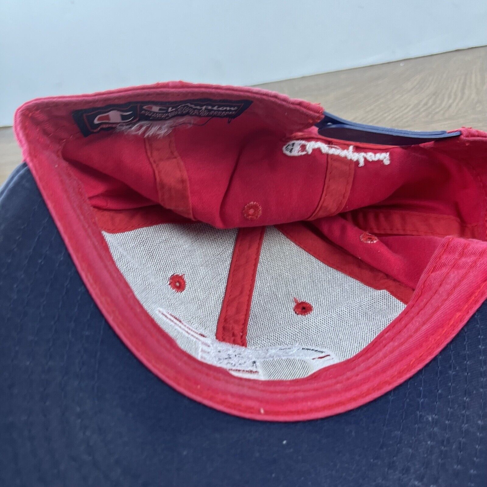 Champion Champion Brand Hat Champion Snapback Adjustable Hat Red Hat Size ONE SIZE - 15 Thumbnail