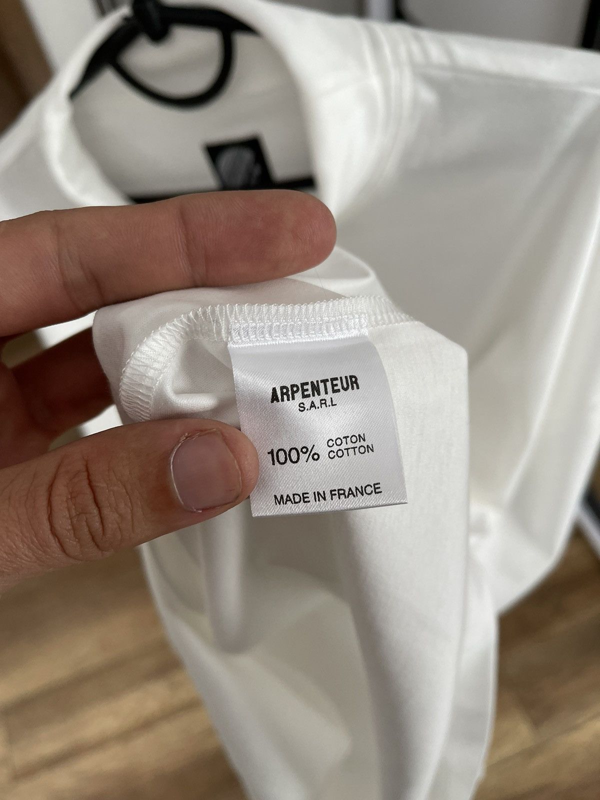 Arpenteur Arpenteur CHCM Interlock White Cotton Long Sleeve Sweatshirt Size US L / EU 52-54 / 3 - 8 Thumbnail