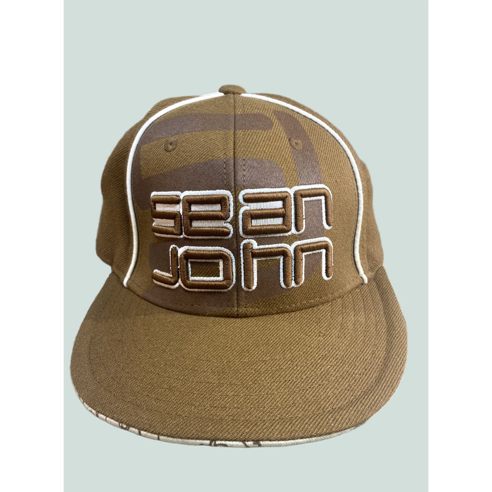 Sean John Sean John Fitted Hat 7 1/4 Baseball Cap Men Brown 7 1/4 Fitted Hat Size ONE SIZE - 1 Thumbnail