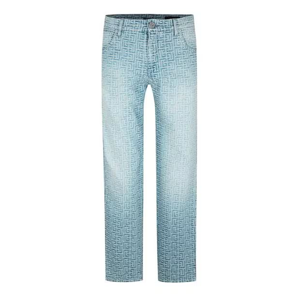 image of Balmain O1G2R1Mq0324 Denim Jeans In Blue, Men's