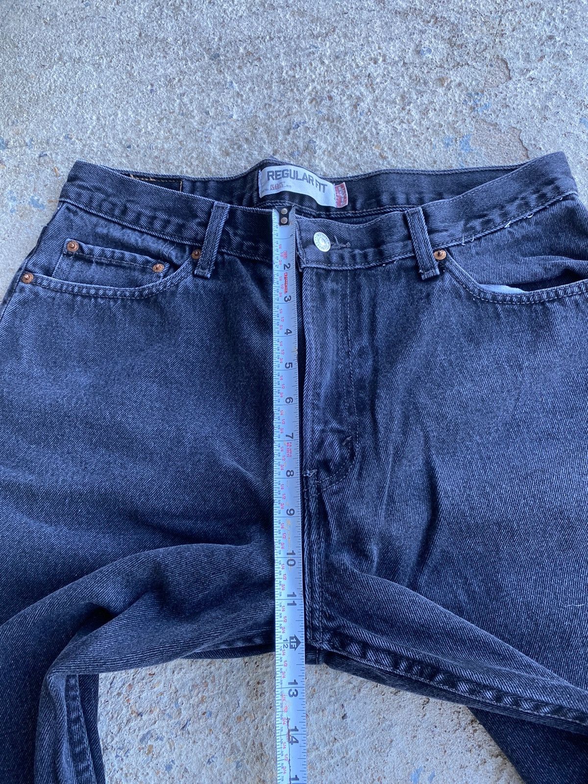 Levi's × Vintage VINTAGE Y2K LEVIS 505 BLACK DENIM REGULAR FIT JEANS Size US 34 / EU 50 - 10 Thumbnail