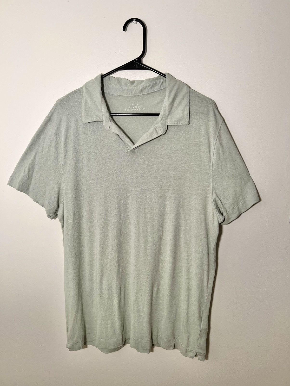 Abercrombie & Fitch Abercrombie Summer Linen Polo Size US L / EU 52-54 / 3 - 1 Thumbnail