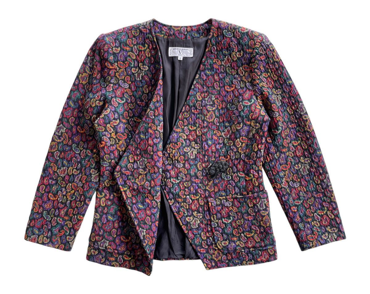 Valentino Valentino Garavani Asymmetrical Paisley Jacket Size M / US 6-8 / IT 42-44 - 4 Thumbnail