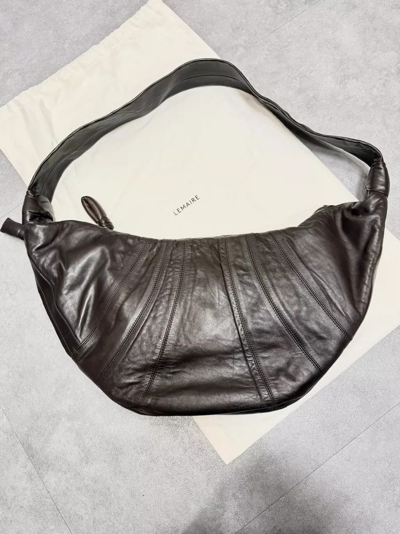 Lemaire Lemaire large size lamb leather horn bag Size ONE SIZE - 3 Thumbnail