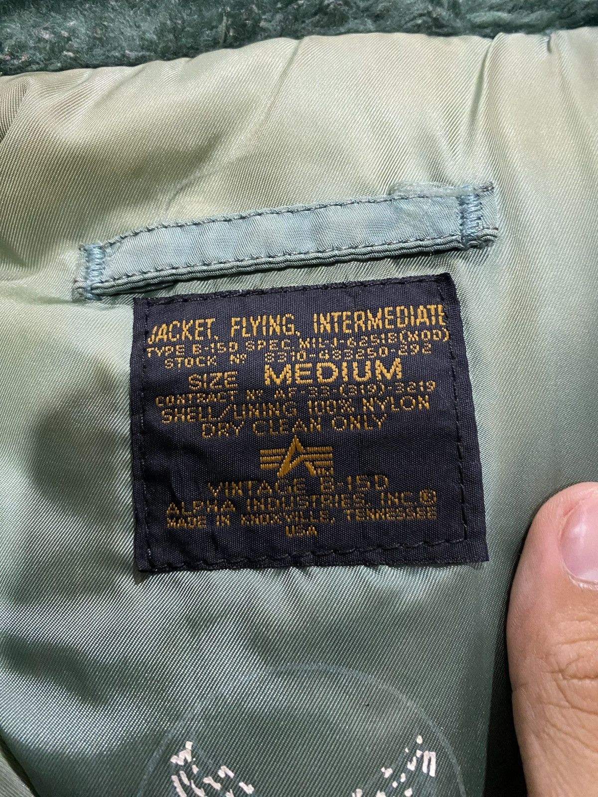 Alpha Industries Vintage Alpha Industries B-15 D USAF Ma-1 Bomber Jacket Size US M / EU 48-50 / 2 - 10 Thumbnail
