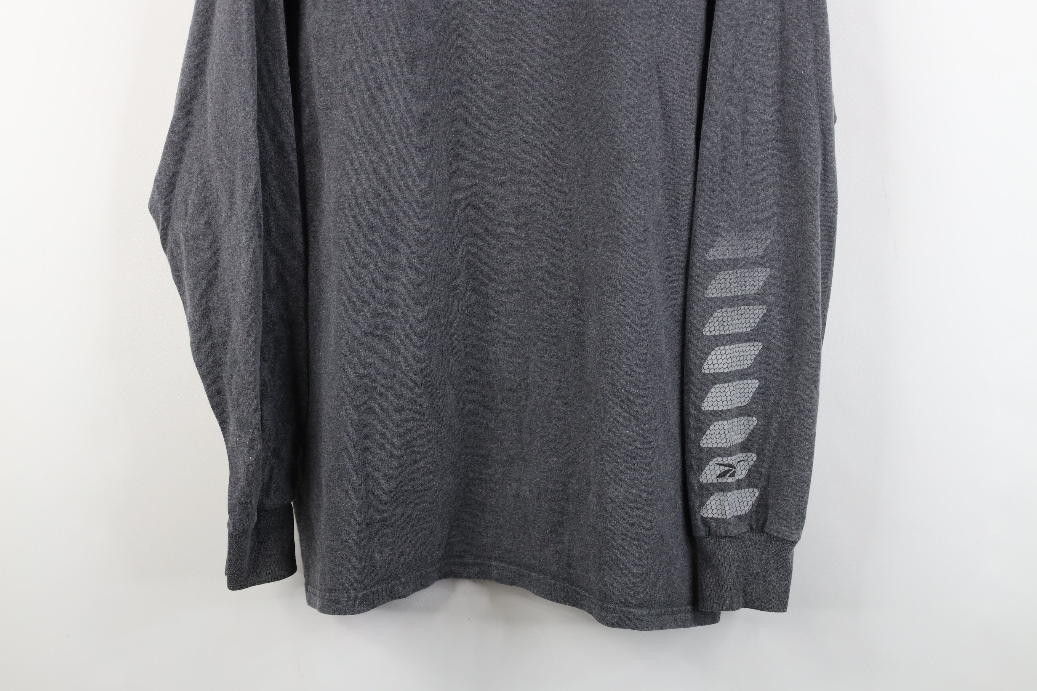 Reebok Vintage 90s Reebok Spell Out Long Sleeve T-Shirt Gray Cotton Size US M / EU 48-50 / 2 - 3 Thumbnail