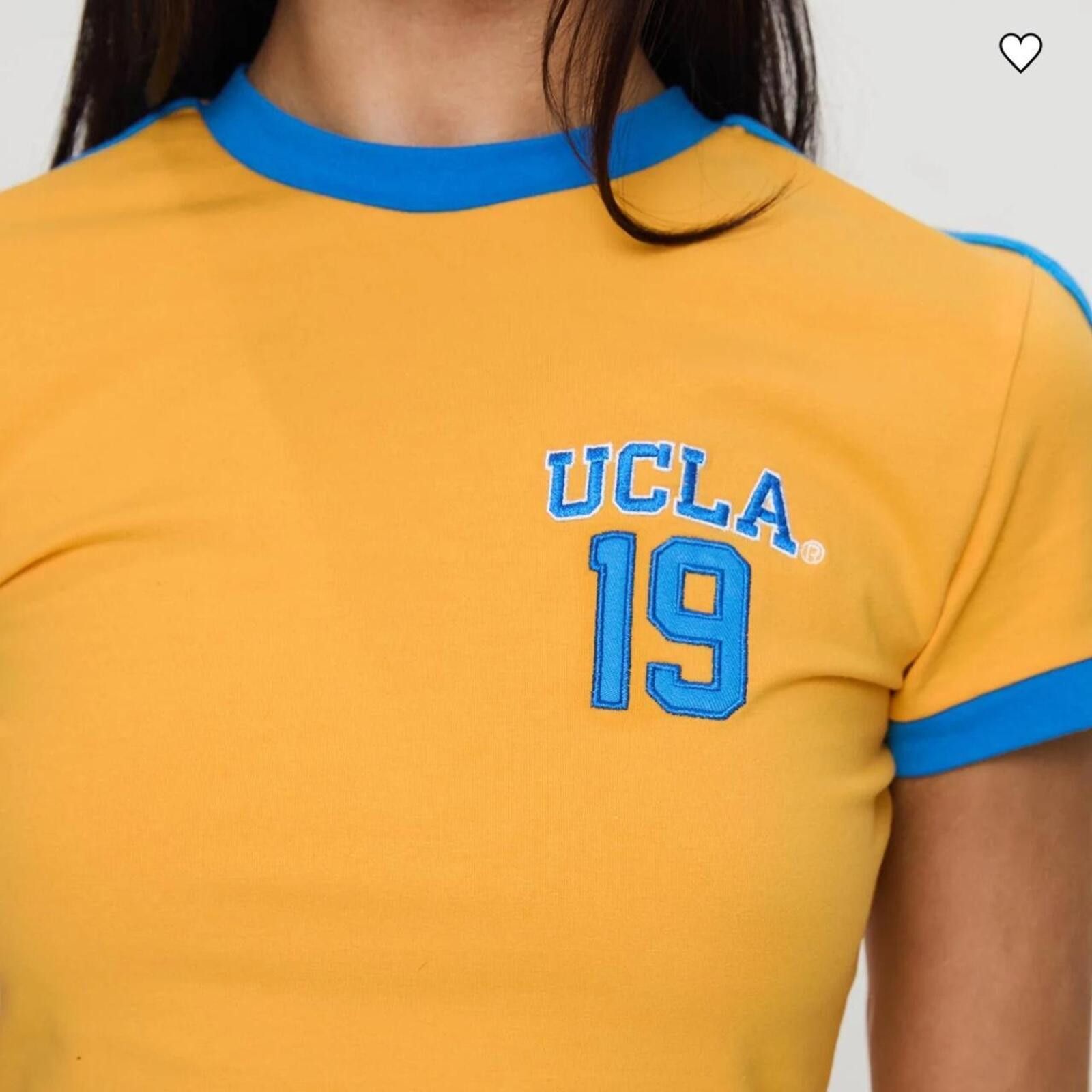 Other Princess Polly UCLA Goalie Baby Tee Yellow Size XS / US 0-2 / IT 36-38 - 6 Thumbnail