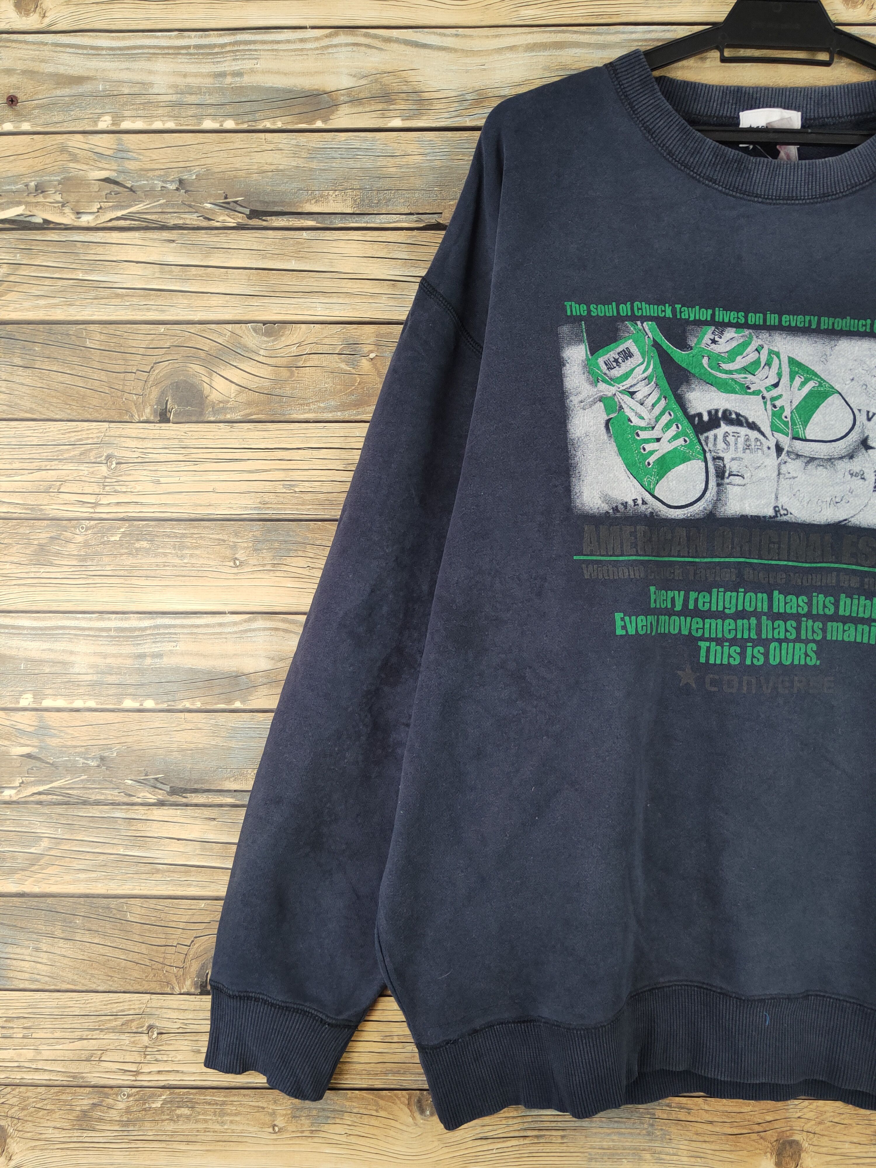 Converse Converse vintage Navy Sweatshirts #530 Size US XL / EU 56 / 4 - 4 Thumbnail