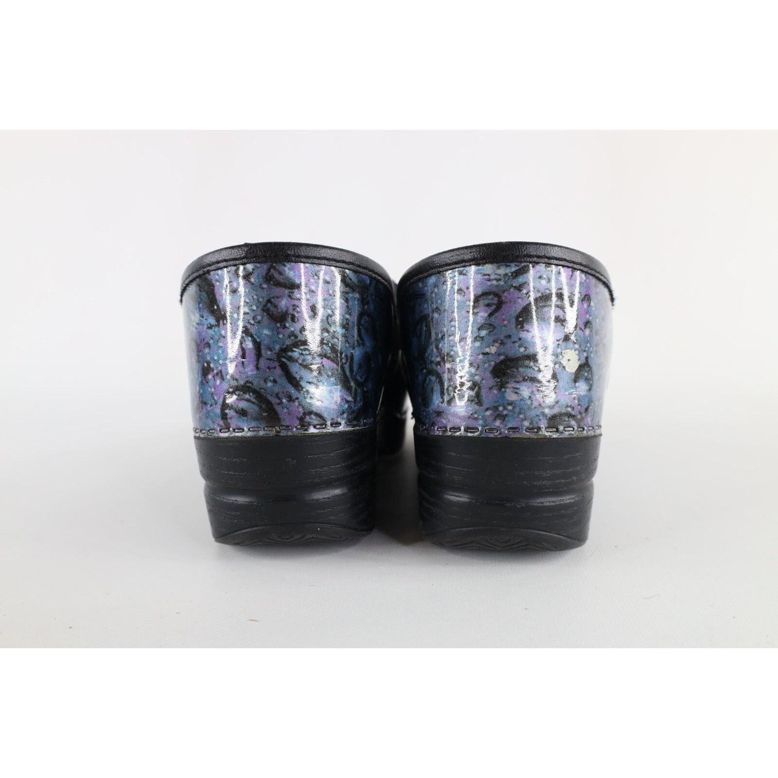 Dansko Dansko Distressed Patent Leather Slip On Clogs Mules Shoes Size US 10.5 / IT 40.5 - 5 Thumbnail